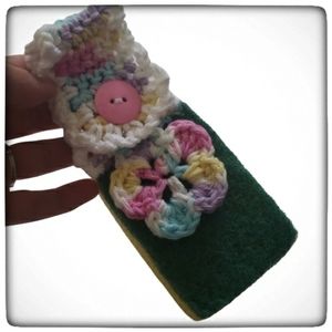 Handmade Crocheted Hangable Flower Kitchen Sponge